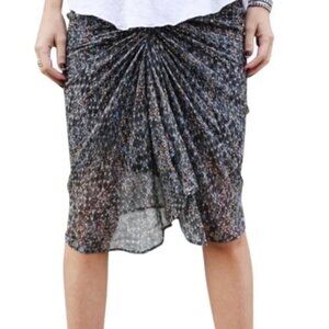 EUC - Rare, Super flattering Isabel Marant Pour ruched not-too-short mini-skirt